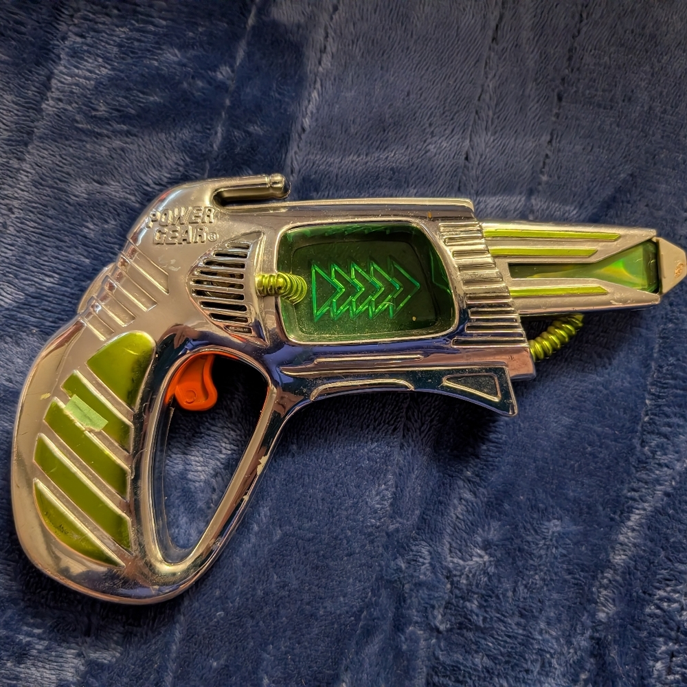 SRM Entertainment Vintage POWER GEAR Blaster Gun Toy - TESTED